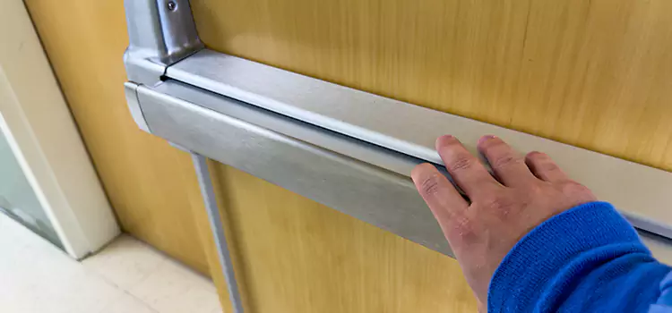 Installing a Push Bar on a Door Colonial Heights